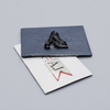 Custom Logo PU Leather Patches with Metal Tag