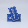 Custom Blue Embossed Logo Cloth Patches