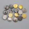 Wholesale Custom Embossed Metal Shank Button For Clothes