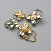 Fashion Designs Chain Metal Flower Brooch for Garment