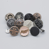 Button for Sewing Metal Jeans,17 mm 20 mm No-Sew Nailess Removable Metal Jeans Buttons Replacement 