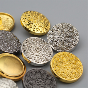 Wholesale Custom Embossed Metal Shank Button For Clothes