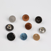 17 Mm 20 Mm No-Sew Nailess Removable Metal Jeans Buttons Replacement Zinc Alloy Brass Button for Jeans 