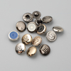 High Quality Custom Zinc Alloy Button Round Diamond Snap Buttons For Clothes