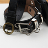 Custom Logo Buckles Black Leather Ladies Belt for Garment